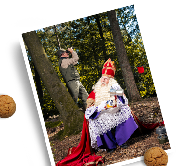 Sinterklaas met pepernoten