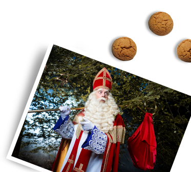 Sinterklaas met pepernoten